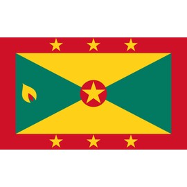 Grenada Large 5' x 3', Weather-Resistant Polyester Outdoor Flag