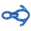 Descender Gear Aluminium Alloy 40KN Pulling Force Ox Horn Shaped