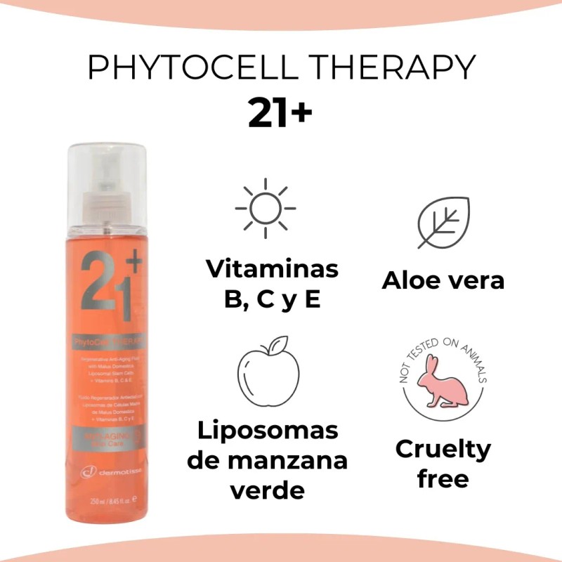 21+ Regenerador Antiedad + Células Madre Manzana Dermatisse