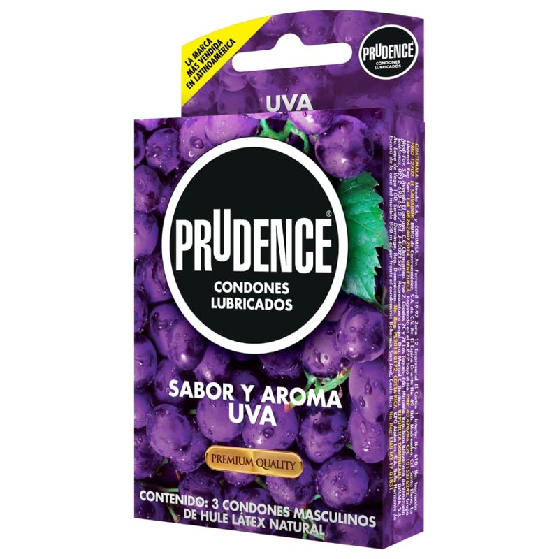 Preservativo Prudence Uva 3 Pz