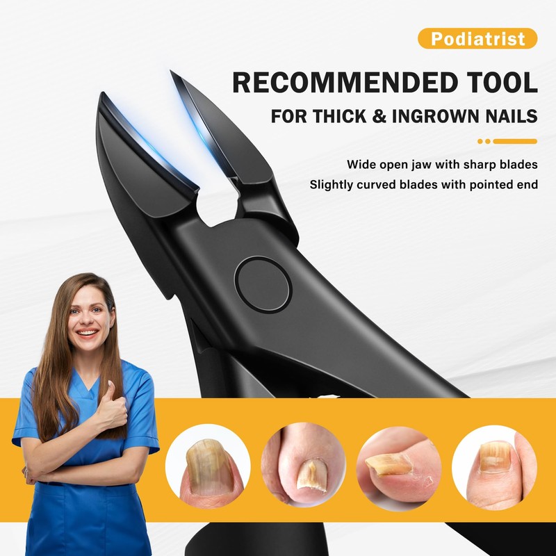 BEZOX Toe Nail Clippers for Thick Toenails for Seniors –