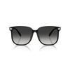COACH Women's HC8413BD Square Sunglasses, Black/Grey Gradient, 58 mm