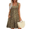 OFEEFAN Leopard Print Dress Cheetah Summer 2025 Sundresses Casual Boho