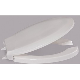 CENTOCO Toilet Seat, Round, with Cover, 16-3/4" Bolt to Seat Front