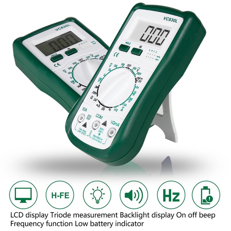 Digital Multimeter Pocket Mini Electrical Tester for Voltage Current Resistance