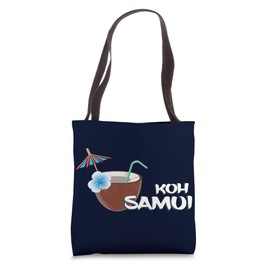 Koh Samui Cocktail at the Beach Coconut Vacation in Thailand Tote Bag