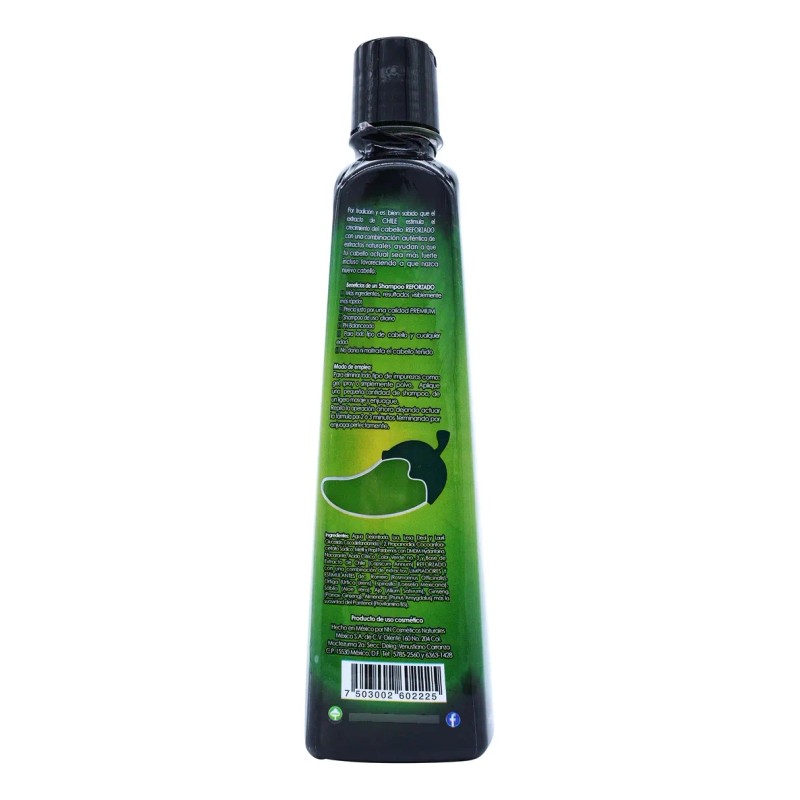 Shampoo De Chile Reforzado Con Ingredientes Anti Caida 550ml