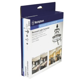 Westinghouse 0101100 - Convertidor de luz empotrable, 1, acabado blanco