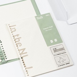Delhi Nusign binder notebook refill inner paper 50 sheets A5 B5 A5 white / 누사인 바인더 노트 리필 속지 내지 50매 A5 B5 A5화이트