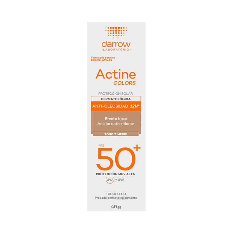 Darrow Actine, Protector Solar Tono Medio, 40gr