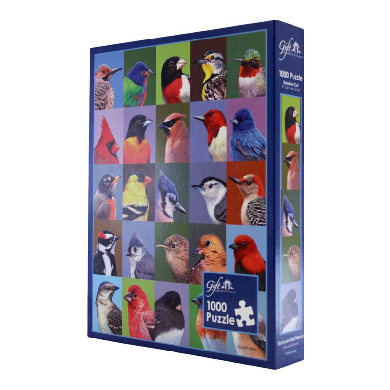 Gift Essentials 1000 Piece Puzzle, Backyard Bird Friends Collage, Jigsaw