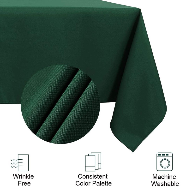 PiccoCasa Tablecloth Rectangle Wrinkle and Water Resistant, Table Cloth Wipe