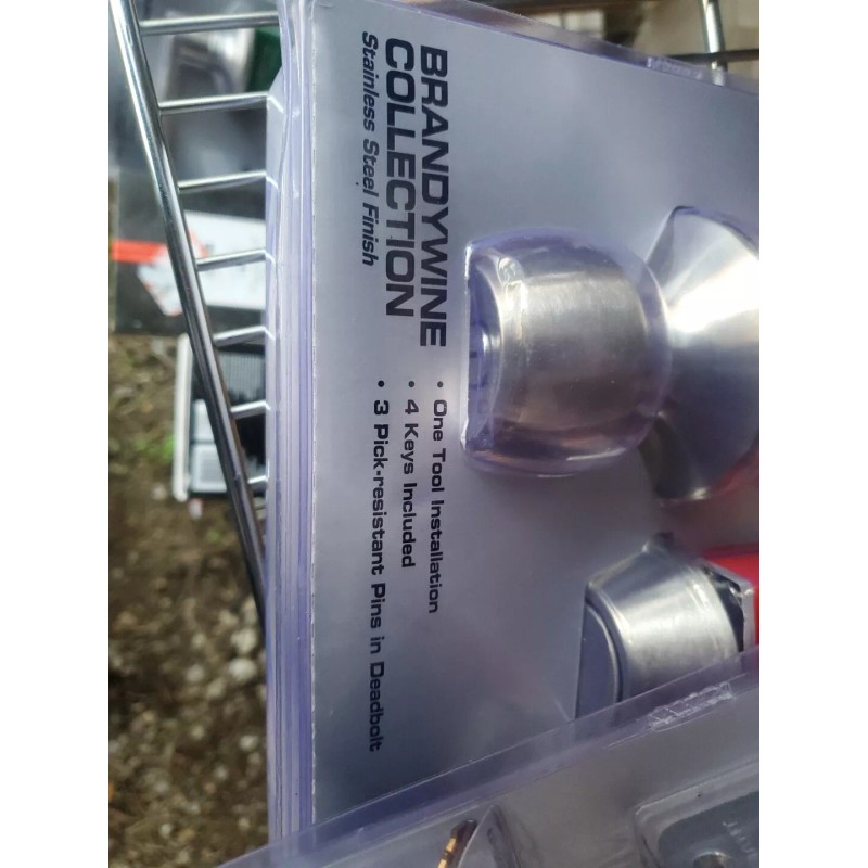 DEFIANT 300 774 Hartford Satin Nickel Knob & Deadbolt Combo