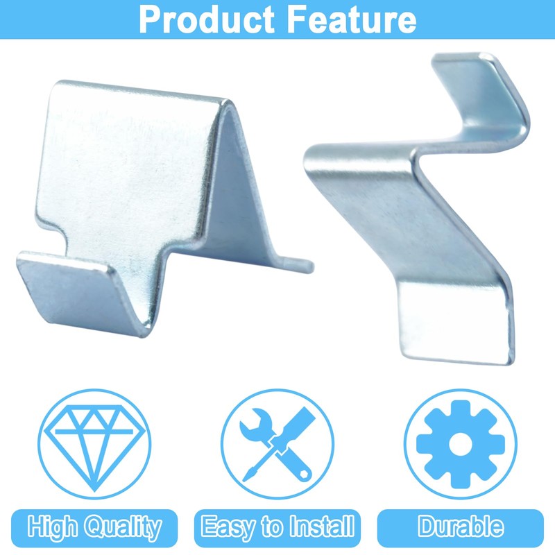 24 Pcs Shelf Clips for Metal Shelving, Cabinet Shelf Clips