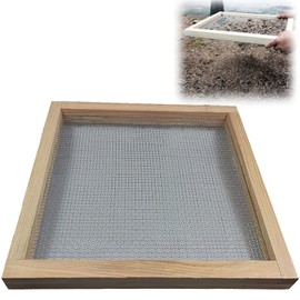Soil Sifter for Garden, Multi-Purpose Wood Compost Dirt Sifter Soil Screen Dirt Cedar Garden Rock Sifter for Compost Sifting Soil, Dirt, Peat Moss and Potting Soil