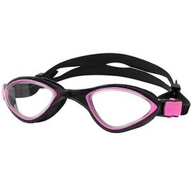 Aqua Speed Swimming Goggles Adjustable Adult Women Swim Goggles for Adults Anti-Fog with UV Protection Black Pink Clear Lens Flex