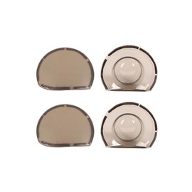 Voodonala Front Headlight Cover Trim Compatible with Dodge Challenger Exterior Accessories 2015-2024, Smoked Black