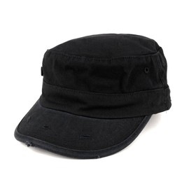 Washed algodón Ejército Militar BDU estilo Fitted Pac, Negro