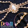 GORAIS Rhinestone Head Chain Gold Crystal Headpiece Egyptian Costume Headband