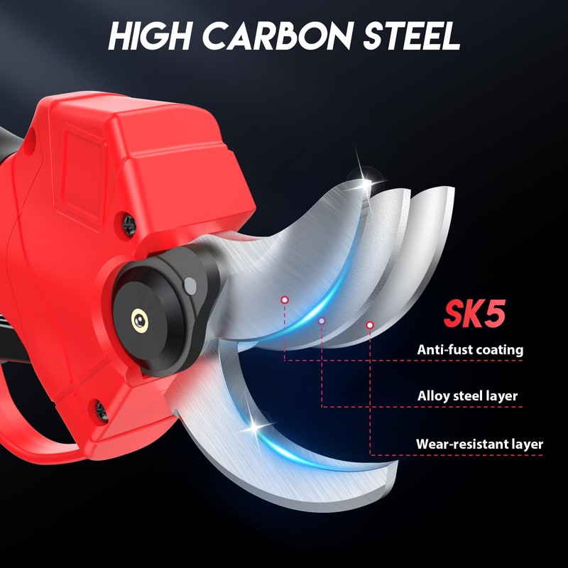Upgraded Electric Pruning Shears,1.4" Cutting Diameter Cordless Power Pruner with