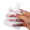 Travel Portable Dividing Pouch 30ml Cosmetic Tube Transparent Snap-Close Lid Plastic Pack / 여행용 휴대용 소분 파우치 30미리 화장품 튜브 투명 똑딱 잠금 뚜껑 비닐팩