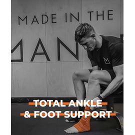 Bearhug Twin Pack Ankle Support for Men and Women - Ankle Brace for Sprained Ankle, Ligament Damage and Achilles Tendonitis Support - Bamboo Ankle Strap for Sports, Running, Gym