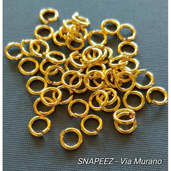 SNAPEEZ® II ULTRAPLATE® 24 kt. Gold Jump Ring 5mm. Made