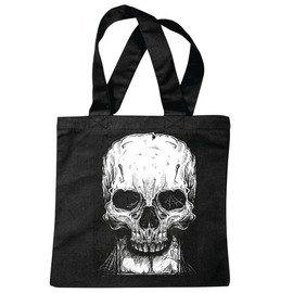 'Shoulder bag "Vintage Skull Gothic Outdoor Bike Club Mc Motorcycle Chopper Custom Motorbike, Meet Club Meet Shopping Bag School Bags Gym Bag in Black