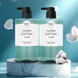 Happy Bath 해피바스 오리지널 컬렉션 바디워시 클린코튼 910g 2개 / 바디워시 모음 [12. 스마일 바디워시 자몽&오렌지 900g 2개] Happy Bath Original Collection Body Wash Clean Cotton 910g 2pcs / Body Wash Collection [12. Smile Body Wash Grapefruit & Orange 900g 2pcs]