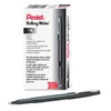 Pentel Rolling Writer Pen, 0.8 Millimeter Cushion Ball Tip, Black