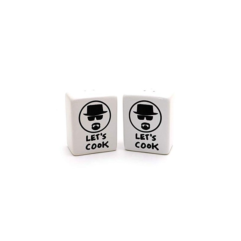 Let's Cook Breaking Bad Parody Salt and Pepper Shaker Set