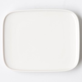 Marimekko Oiva Square Plate (15 × 12 cm)/White, 90 (100) [63285] marimekko