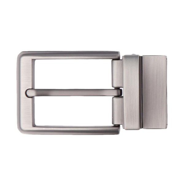 Colaxi Men Reversible Alloy Vintage Belt Buckle Single Prong Rectangle