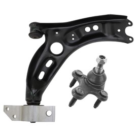 TRQ Front Left Lower Control Arm with Ball Joint Set Driver Side Lower Compatible with 2010-2017 Volkswagen Tiguan 2017-2018 Tiguan Limited