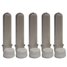 5col Rugged Geocache Waterproof Storage Tubes - Clear/Plastic, 5-Pack