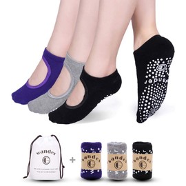 Yoga Socks Non Slip Skid Socks with Grips Pilates Ballet Barre Socks for Women