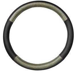 Bonform 6917-01GN Steering Wheel Cover, Retro Outdoor Antibacterial, S14.4-15.9 inches (36.5-37.9 cm), Green