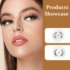 XdealCozyxc 2 Pairs Reusable Magnetic Eyelashes with Lashes, Easy to