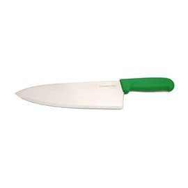10" Columbia Cutlery Commercial Chef/Cook Knife - Green Fibrox Handle - Razor Sharp and Dishwasher Friendly