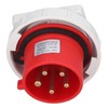 Industrial Socket IP67 Waterproof Aviation Connector 3P+N+E 32A AC 220380V