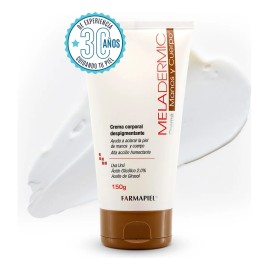 Crema Despigmentante Corporal Aclaradora Axilas, Ingles y Manos Meladermic 150g Todo Tipo de Piel Ácido Glicólico y Humectante