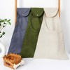 HSOFTIFY Hanging Linen Storage Bag 23.6x19.6 Inches, 100% Pure Flax