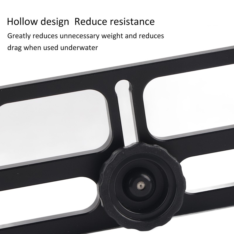 Dual Handle Aluminium Tray Stabilizer Rig Diving Underwater Camera Housings