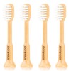 PONPACE Bamboo Toothbrush Heads Compatible with Laifen, Extra Soft Castor-Oil
