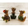 Gerson Spring Decor - Garden Friends Highland Cow Figurine 3pc