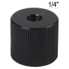 [Z-Jing] 4pcs 1/4" Female Thread Conversion Adapter Barrel Nut 3/8"
