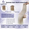 LaaVoo Blonde Weft Hair Extensions Human Hair Double Weft Hair