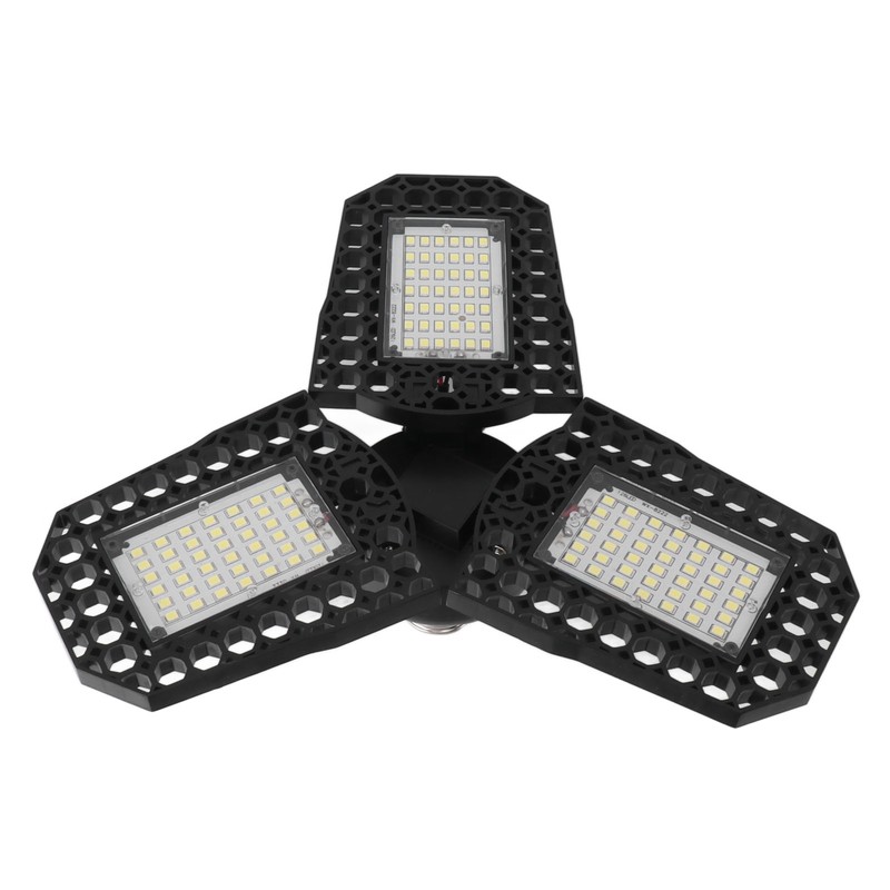 E27 LED Ceiling Lamp Mining Lamps 60W Three Leaves Folding