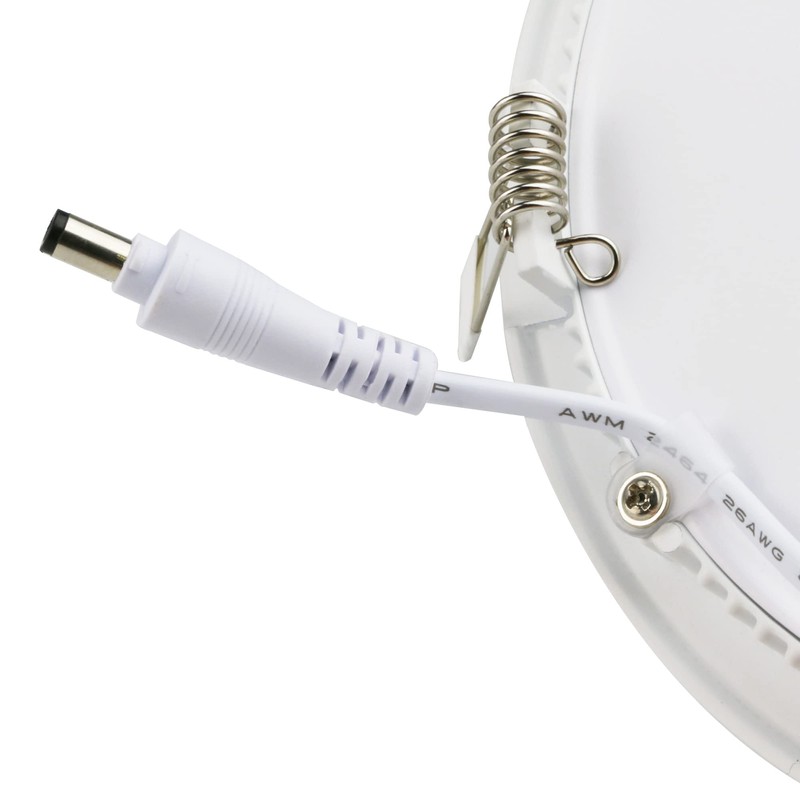 Bright Source LED Round Panel Downlight, 12w Slimline Recessed Ceiling