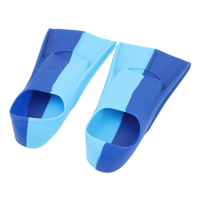 2pcs Swim Fins 2 Colour Blue Silicone Anti Slip Swimming